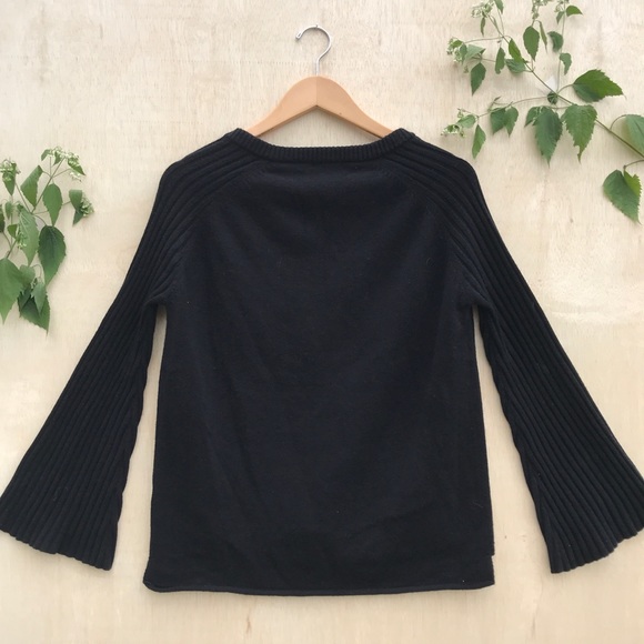 Rag Poets Misty Ribbed Bell Sleeve Pullover - Picture 5 of 8